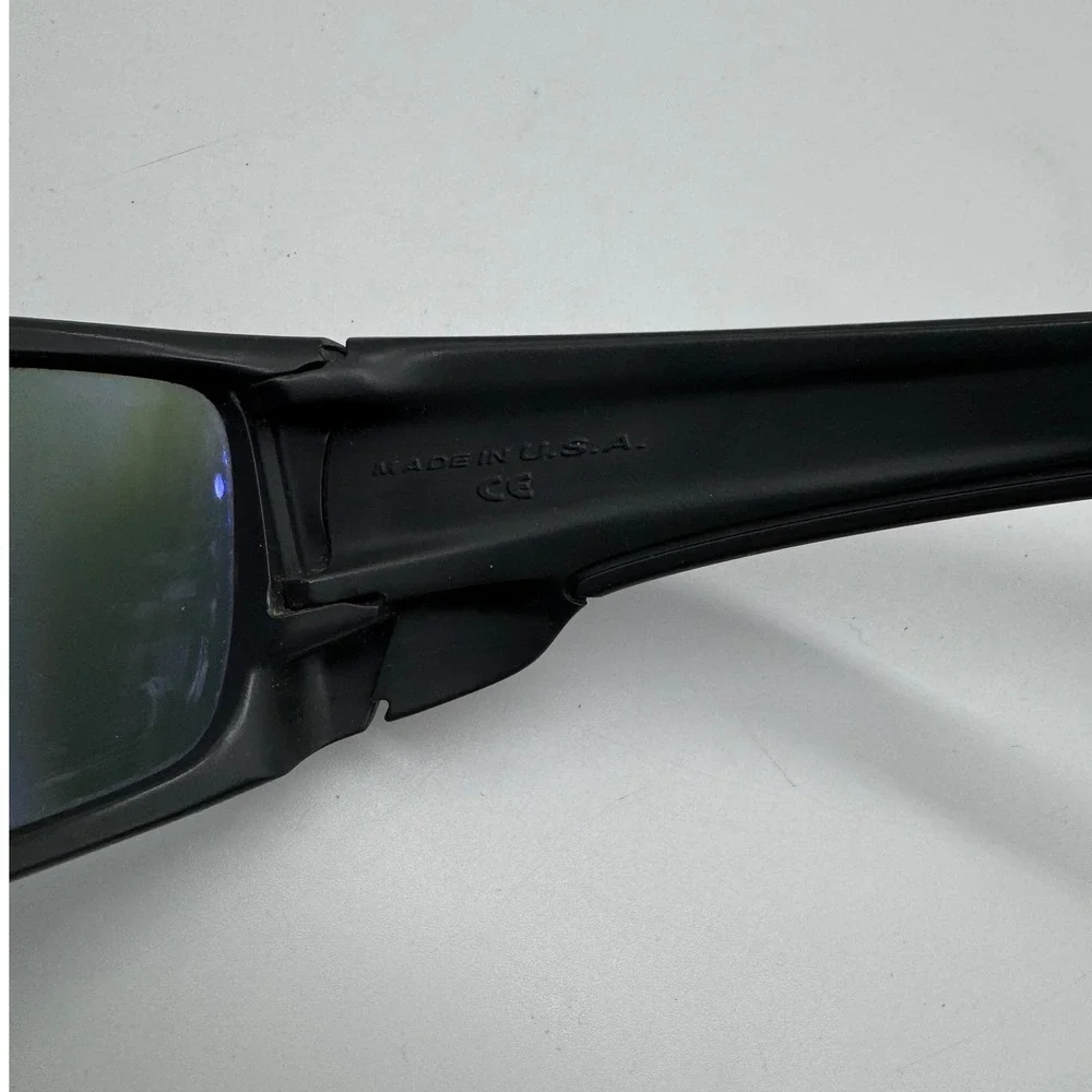 Oakley Fuel Cell OO9096-36 Matte Black Purple Wrap Sunglasses Violet Iridium Len